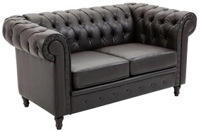 HomCom canapea cu doua locuri, piele sintetica,160x84x80 cm | AOSOM RO