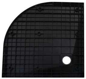 Cadita de dus, negru, 90x90 cm, SMC Negru