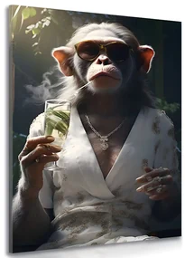 Tablou animal gangster maimuță