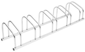 Suport de biciclete, pentru 5 biciclete, otel galvanizat