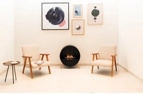 Șemineu BIO cu telecomandă Planika Bubble Wall & Floor BEV 72,6x65 cm 2,5kW