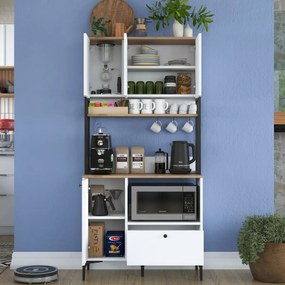 Dulap Jesy Walnut and White