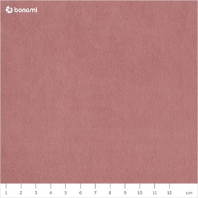 Colțar extensibil din catifea cu șezlong pe partea dreaptă Miuform Stylish Stan, roz