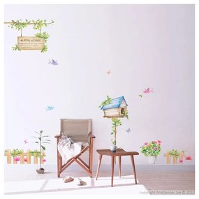 Set autocolante Ambiance Happy House, 42 x 30 cm