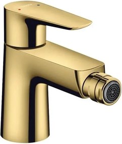 Baterie bideu Hansgrohe Talis E cu ventil Pop-Up auriu lucios