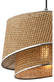 Pendul pe cablu BARETTE 1xE27/60W/230V maro/crom lucios