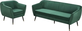 Fotoliu de design, ţesătură Velvet verde/negru/aurie, VIODA