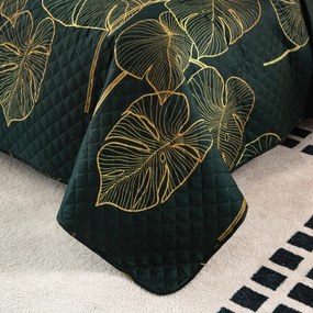 Cuvertura de pat cu model VENECIA verde inchis Dimensiune: 170 x 210 cm
