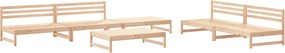 vidaXL Set mobilier relexare de grădină, 6 piese, lemn masiv de pin