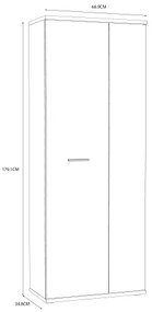 Comodă/pantofar SIMO alb/taupe