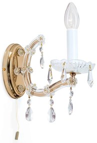 Aplica de perete de lux cristal Swarovski Maria Theresia-A 24K gold plated