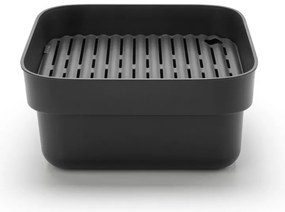 Vas de spălare și scurgere Brabantia 1003315, 16.1 x 37.4 x 34.4 cm, Sigur pentru vase cu strat antiaderent, Gri închis