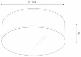Plafonieră LED Brilagi SIRIJA LED/12W/230V d. 35 cm alb