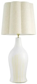 Veioza, Lampa de masa LUX, Ceramica, Alb, Beatriz