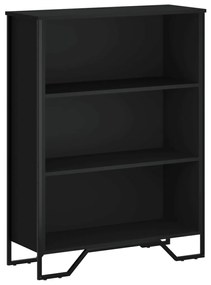 848624 vidaXL Bibliotecă, negru, 80x31x106 cm, lemn prelucrat