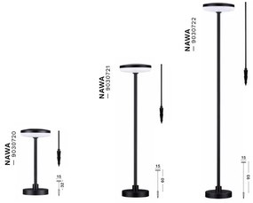 Tarus LED modern iluminat exterior ambiental IP65 NAWA H-32cm