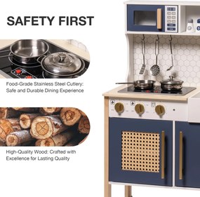 Bucatarie copii din lemn Pretend