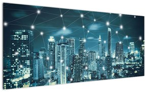 Tablou - Metropolă stălucitoare (120x50 cm)
