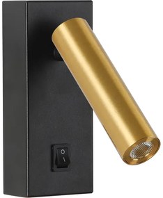 Spot LED de perete Brilagi MAYA LED/3W/230V 4000K negru/auriu