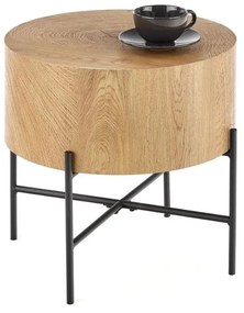 Masa de cafea Brooklyn S, stejar / negru