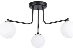 Plafonieră neagră-albă Beam – Sollux