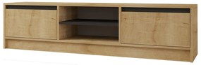 Set mobilier living Sunalerza (Stejar zafir + antracit). 1107149