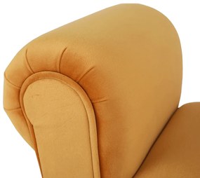 Bancă, catifea Velvet, maro-miere/negru, BURDA