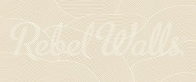 Fototapet, Drawn Hills, Beige, Rebel Walls