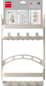 Raft pentru baie gri de agățat din plastic – Metaltex