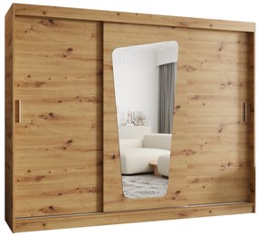 Dulap de haine 250 cm Mokka (Stejar artisan). 1126039