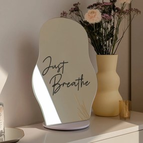 Autocolant pentru oglindă S28 – Just Breathe