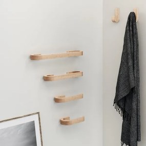 Suport de perete pentru prosoape Gedy HIMALAYA 7x40 cm bambus/bej
