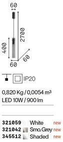 Pendul LED design minimalist Flam sp transparent