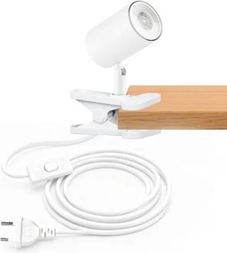 Immax NEO 08292L - Lampă cu clemă PUNTO 1xGU10/9W/230V albă