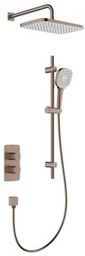 KFA Armatura 5759-301-34 - Set de duș MALAGA cu baterie termostatică încastrată, finisaj aur roz