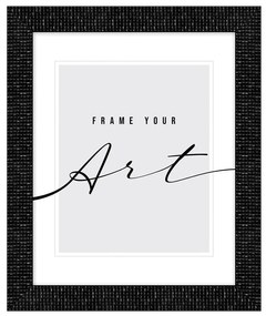 Ramă foto negru-mat de perete din plastic 38x48 cm