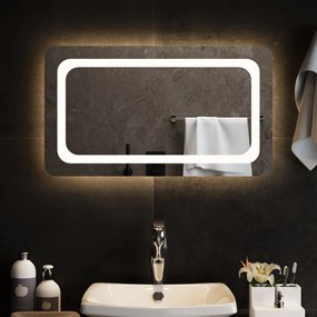 Oglinda de baie cu LED, 70x40 cm