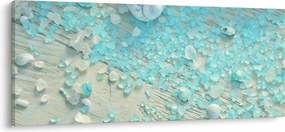 Tablou - Atmosfera de litoral în nuanțe turcoaz (120x50 cm)