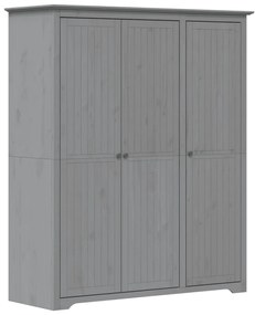 355064 vidaXL Șifonier "BODO", gri, 146x53,5x173 cm, lemn masiv de pin