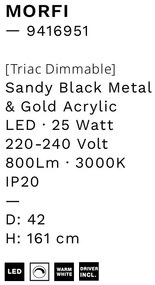 Lustra cu 5 pendule LED design modern Morfi