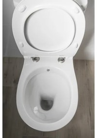 Sapho - Vas WC combinat cu duș bideu, evacuare pe spate, ceramică/alb