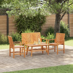 vidaXL Set lounge grădină în 4 piese din lemn solid de acacia