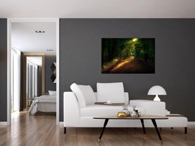 Tablou cu poteca prin pădure (90x60 cm)