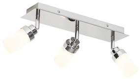 Spotlight modern pentru baie din oțel cu 3 lumini IP44 - Japie
