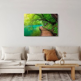 Tablou - Lacurile Plitvice (90x60 cm)