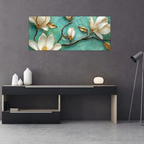 Tablou - Magnolii 3D (120x50 cm)