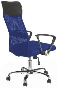 Scaun de birou ergonomic cu spatar inalt- albastru