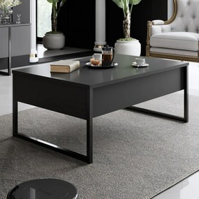 Măsuță de conferință Luxe Anthracite și Negru