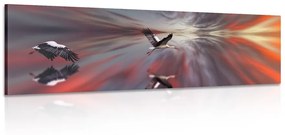 Tablou berzele pe un fundal abstract