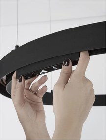 Sistem circular sina magnetica cu iluminat in partea superioara Halo 80cm